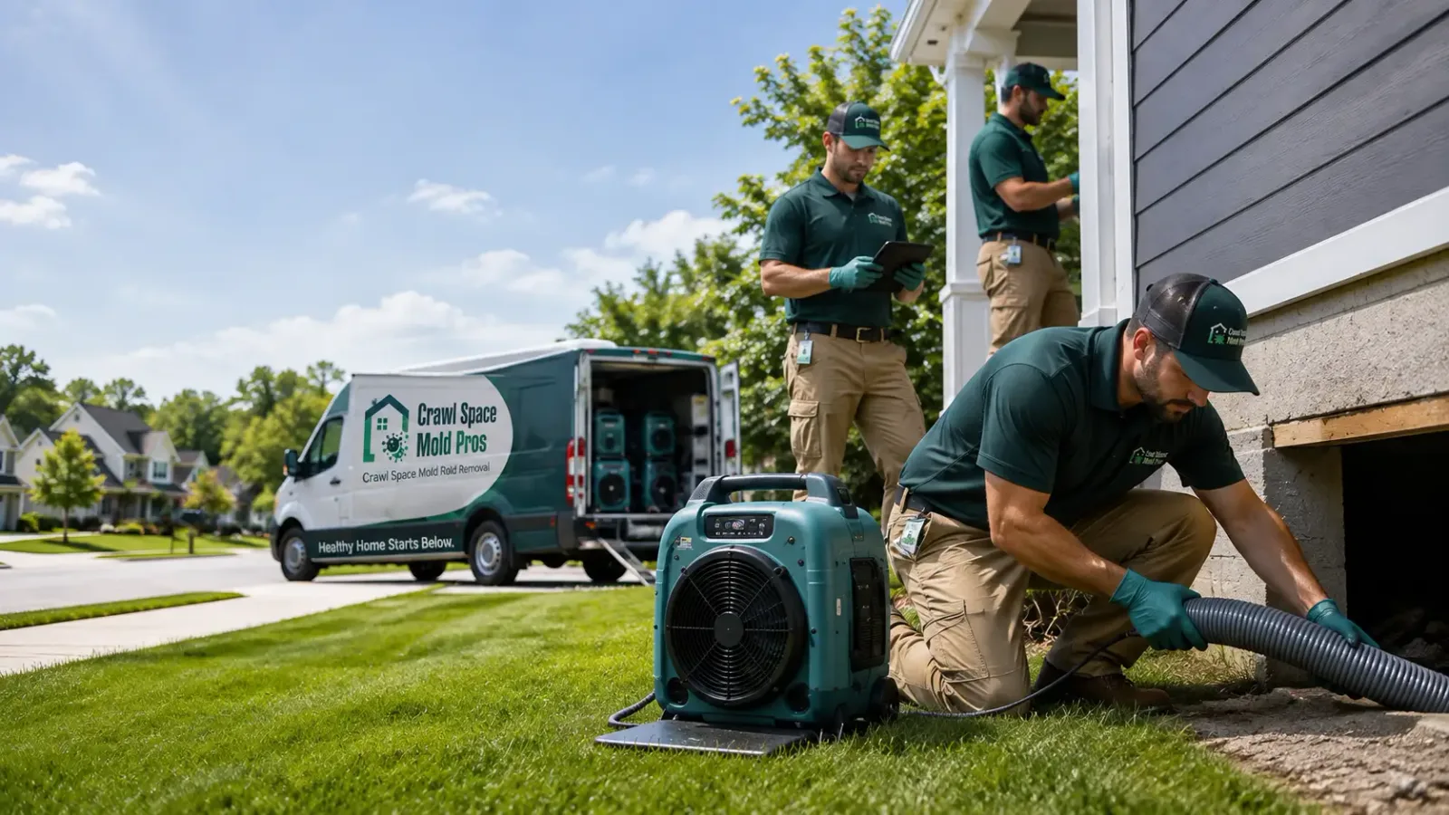 Crawl Space Mold Removal in Union, IA